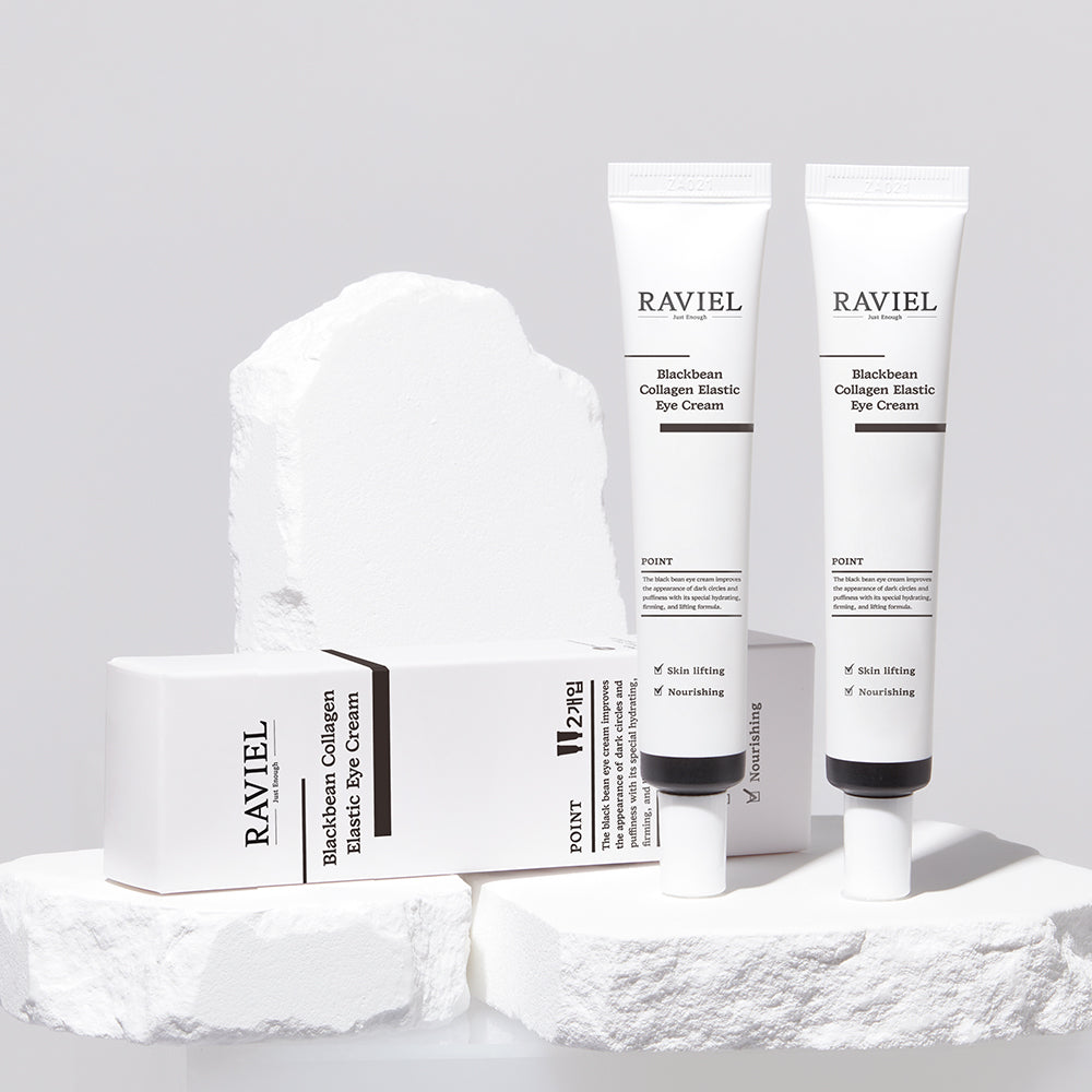 Raviel Blackbean Collagen Elastic Eye Cream (A set of 2 pairs x 20ml)